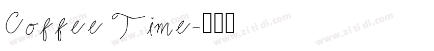 Coffee Time字体转换